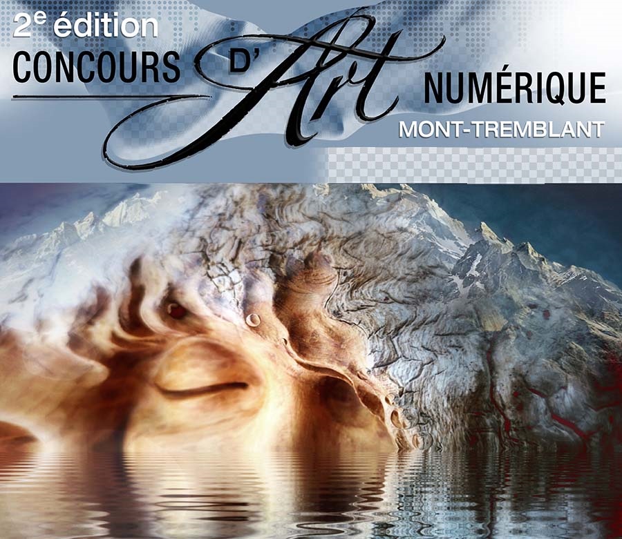 Affiche du Concours d'Art Numérique de Mont-Tremblant